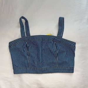 Forever 21 denim Crop top